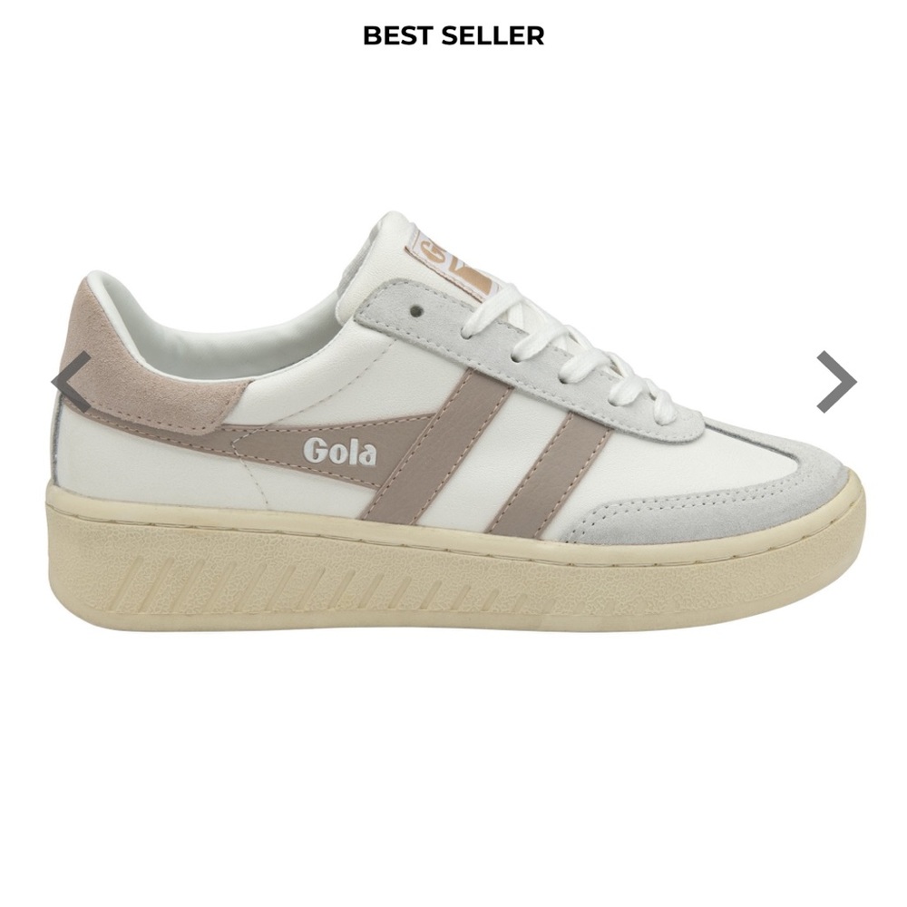 Gola Classics Women's Dropshot Sneakers in White/Blossom